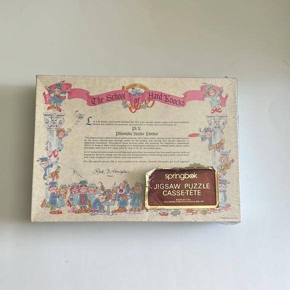 Vintage Puzzle The School Of Hard Knocks - Picture 3 of 9